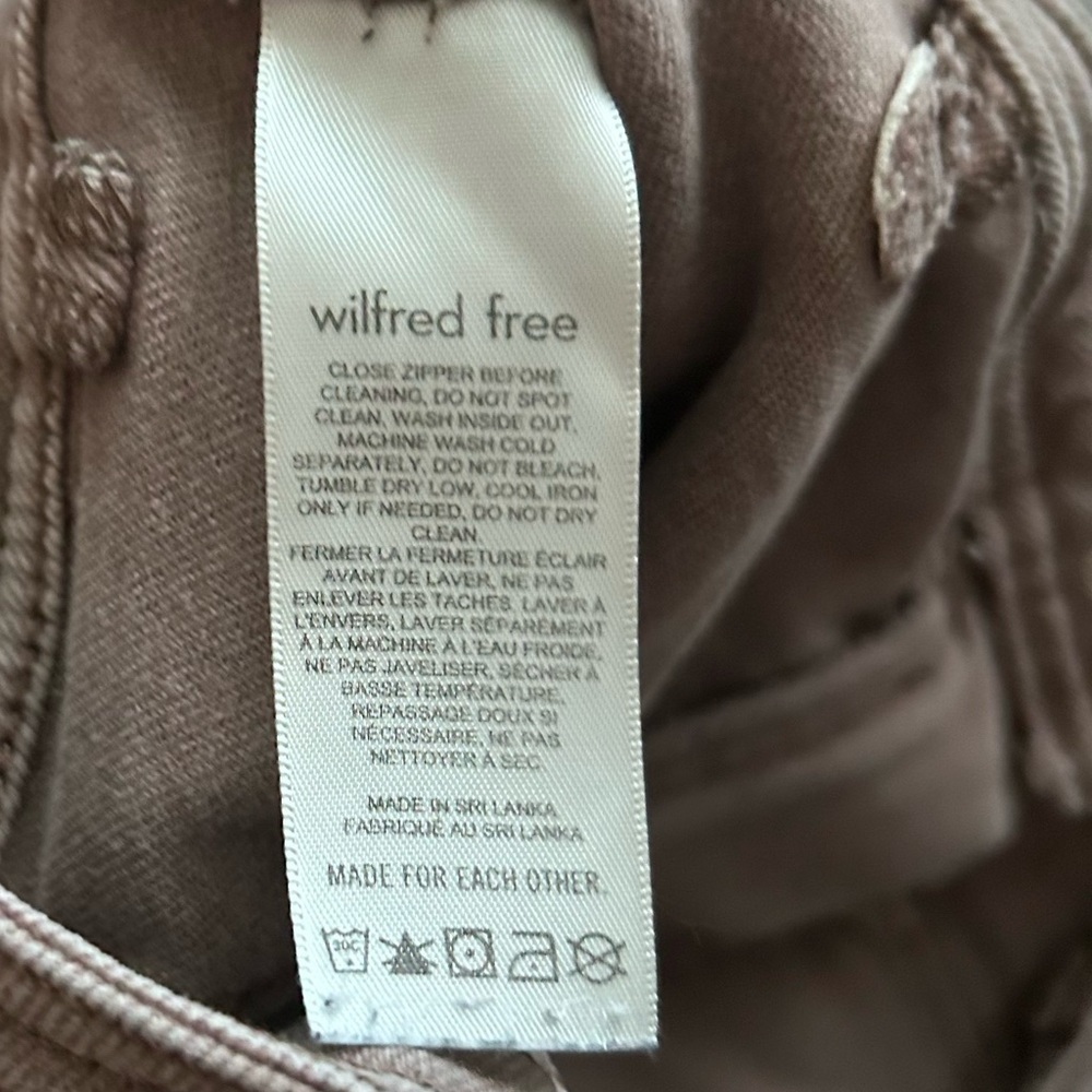 Aritzia Wilfred Free Modern Utility Pant in Light Brown Sz 4 - Picture 9 of 10